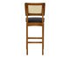 Banqueta Nathalie Pitanga Courino - Preto, wood pattern | WestwingNow