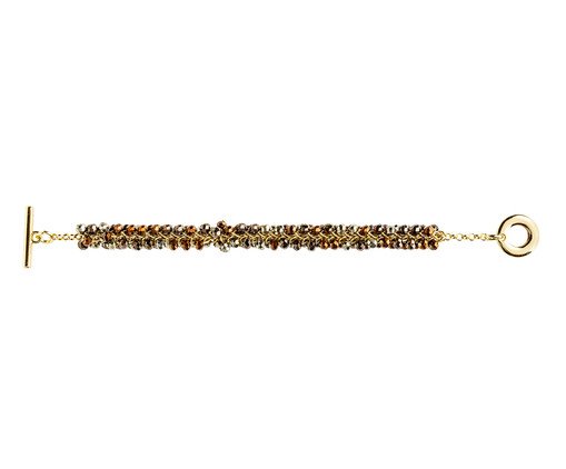 Pulseira Ritmo Ouro 18K - Bronze Metalizado, gold | WestwingNow