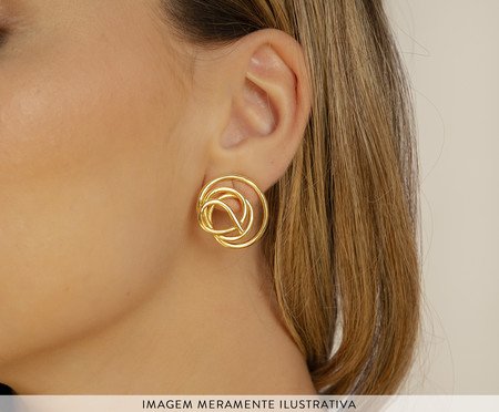 Brinco Aria - Ouro 18K | Westwing