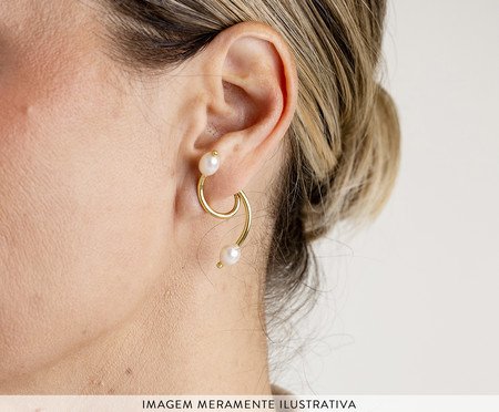 Brinco Bel Mini - Ouro 18K | Westwing
