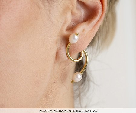 Brinco Bel Mini - Ouro 18K | Westwing