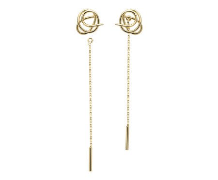 Brinco Aria 2 em 1 - Ouro 18K | Westwing