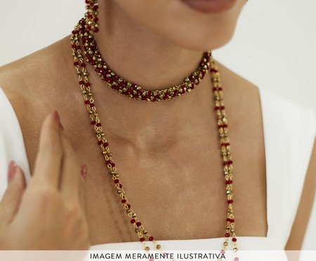 Choker Ritmo Ouro 18k - Cherry | Westwing