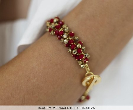 Pulseira Ritmo Ouro 18K - Cherry | Westwing