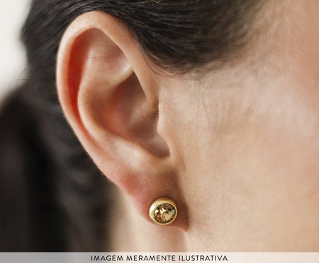 Brinco Nature Mini - Ouro 18K - Light Col | Westwing