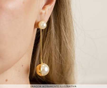 Brinco Lumina 2 em 1 - Ouro 18K | Westwing