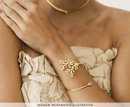 Bracelete Nature Ouro 18K - Light Col | Westwing