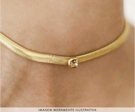 Choker Nature Ouro 18K - Light Col | Westwing