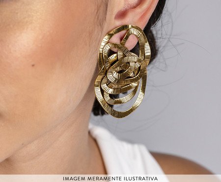 Brinco Encanto Maxi - Ouro Vintage | Westwing