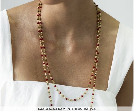 Colar Ritmo Duplo Ouro 18K - Cherry | Westwing