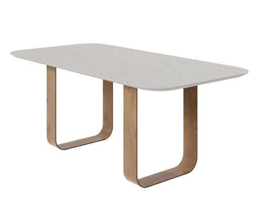 Mesa de Jantar Copacabana Carrara, grey | WestwingNow