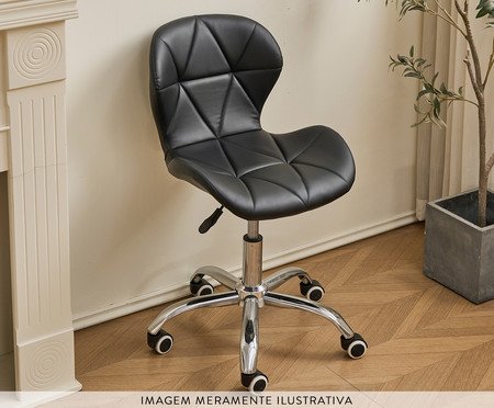 Cadeira Eiffel Office Slim Preto | Westwing