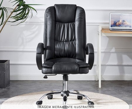 Cadeira Giratoria Office President Preto Fe | Westwing
