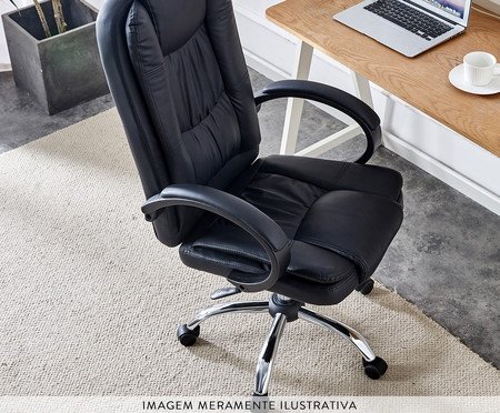 Cadeira Giratoria Office President Preto Fe | Westwing