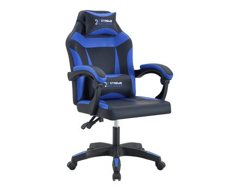 Cadeira Xtreme Gamers Supra Preto e Azul | Westwing