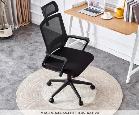 Cadeira De Escritorio Malha Com Encosto Kronos | Westwing