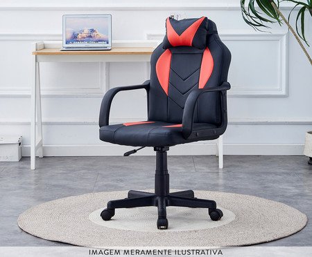 Cadeira Xtreme Gamers Orion Preto e Vermelha | Westwing