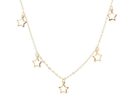 Colar Gold Longo Estrelas Vazadas | Westwing