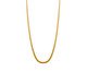 Colar Gold Corrente Fina Lacraia Laminada Achatada - 47cm, Dourado | WestwingNow