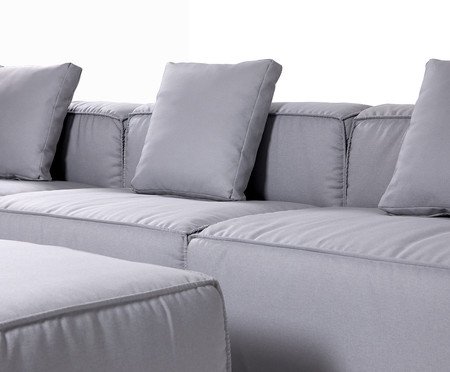 Sofá Soft Cinza Claro | Westwing