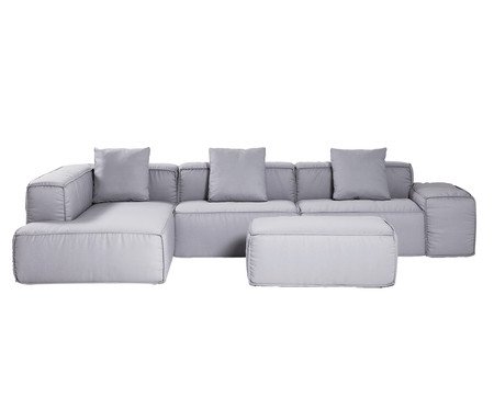 Sofá Soft Cinza Claro | Westwing