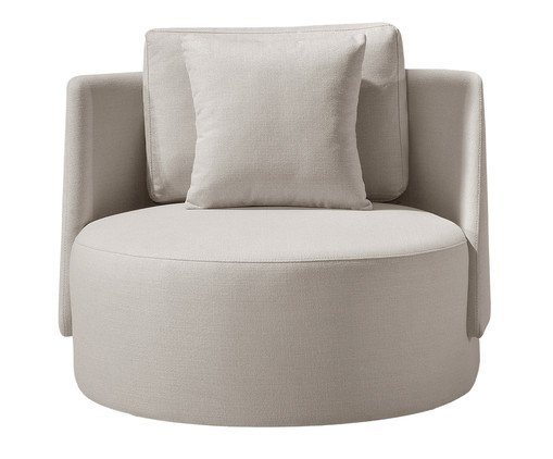Poltrona Luna Fixa Bege Claro, beige | WestwingNow
