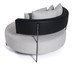 Chaise Solari Preto e Cinza Claro, grey | WestwingNow
