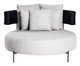 Chaise Solari Preto e Cinza Claro, grey | WestwingNow
