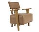 Poltrona Encosto Estofado Atins - Pinhão, wood pattern | WestwingNow