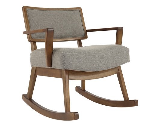 Poltrona Encosto Estofado Conde de Balanço - Pinhão, wood pattern | WestwingNow