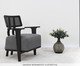 Poltrona Encosto Tela Atins - Ébano Preto, wood pattern | WestwingNow