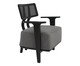 Poltrona Encosto Tela Atins - Ébano Preto, wood pattern | WestwingNow