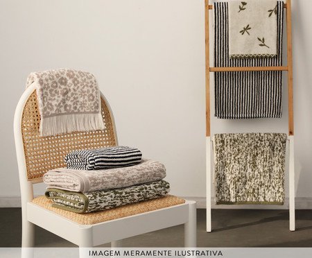 Toalha de Piso Mezcla Verde Oliva | Westwing