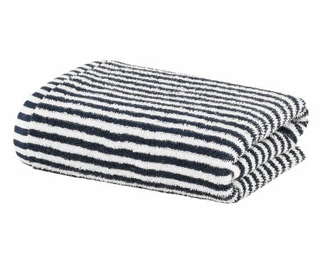Toalha de Rosto Linea Azul Marinho | Westwing