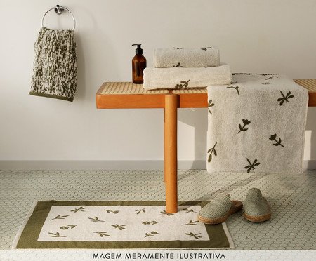 Toalha de Piso Primavera Verde Oliva | Westwing