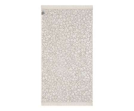 Toalha de Banho com Franja Oncinha Cinza | Westwing