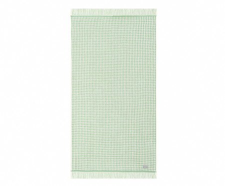 Toalha de Banho com Franja Loom Verde Menta | Westwing