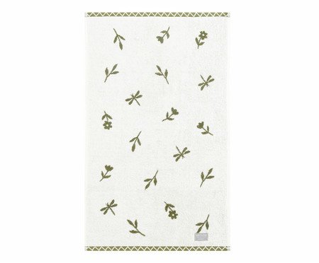 Toalha de Rosto Primavera Verde Oliva | Westwing