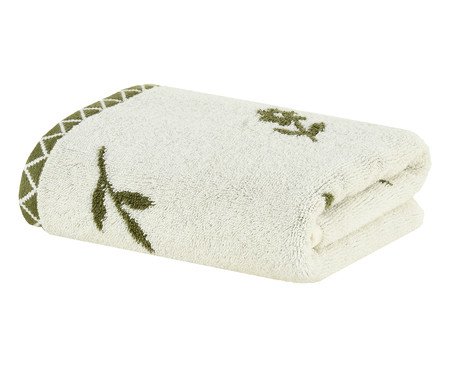 Toalha de Rosto Primavera Verde Oliva | Westwing