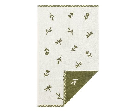Toalha de Rosto Primavera Verde Oliva | Westwing