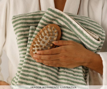 Toalha de Banho Linea Verde Menta | Westwing