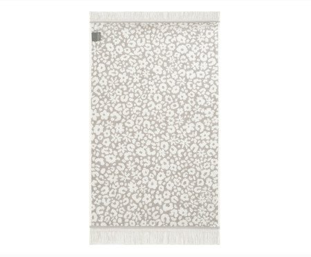 Toalha de Rosto com Franja Oncinha Cinza | Westwing