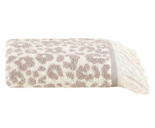 Toalha de Rosto com Franja Oncinha Cinza, grey | WestwingNow