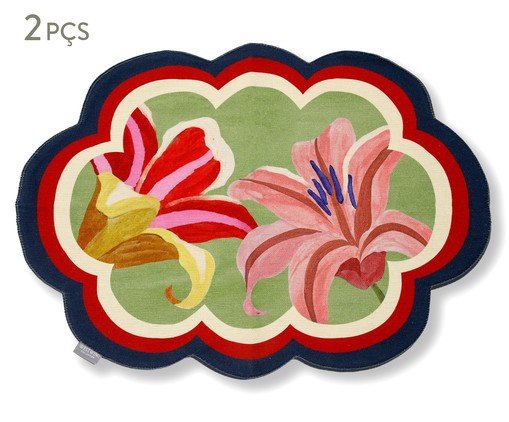 Jogo de Lugar Americano Estampado Lírios, multicolor | WestwingNow