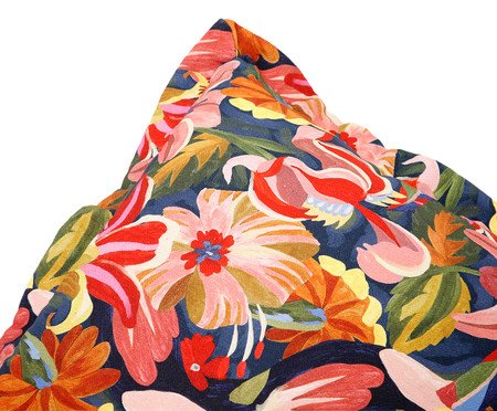 Capa de Almofada Dupla Face Floral e Listras | Westwing