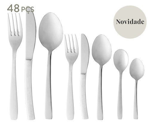 Faqueiro de Aço Inox London, silver or metallic | WestwingNow