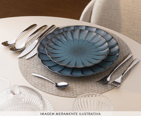 Faqueiro de Aço Inox London - 48Pçs | Westwing