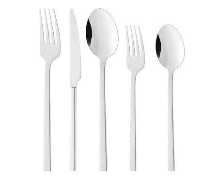 Faqueiro de Aço Inox Firenze - 25Pçs | Westwing