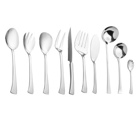 Faqueiro de Aço Inox Berna - 130Pçs | Westwing