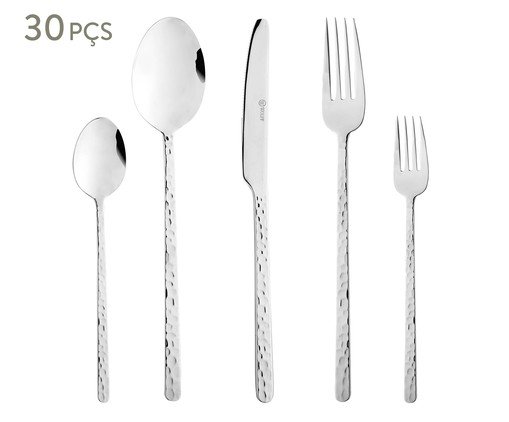 Faqueiro de Aço Inox Veneza, silver or metallic | WestwingNow